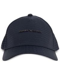 Emporio Armani - Baseballkappe Mit Logo-Schild - Lyst