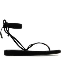 Tory Burch - Suede Capri Sandals - Lyst