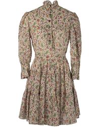 Etro - Short Cotton Floral Paisley -jurk - Lyst