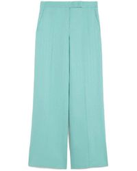 Max Mara - Chevron Linen Batavia Trousers - Lyst