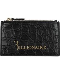 Billionaire - Portadocumenti Uomo Caiman Crocodilus Nero/Oro - Lyst