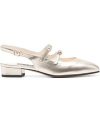 CAREL PARIS - Tone Double Strap Slingback Sandals - Lyst