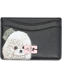Ganni - Brieftaschen schwarz - Lyst