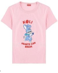 KENZO - Graphic Cotton T-Shirt - Lyst