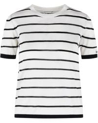 Max Mara - 'favetta' T-shirt Van Kasjmier En Crèmezijde - Lyst