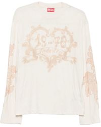 DIESEL - T-Hilary-Ls-Aa1 Maglietta - Lyst