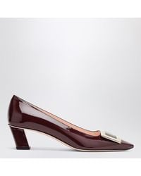 Roger Vivier - Belle Vivier Patent Bordeaux Décolletés - Lyst