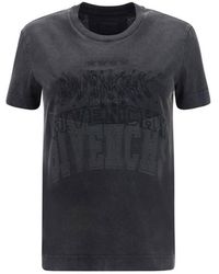 Givenchy - Katoen Logo T Shirt - Lyst
