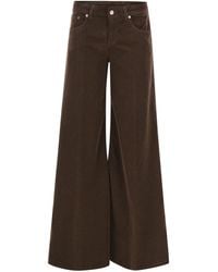 Dondup - Marlen Wide Leg Velvet Trousers - Lyst