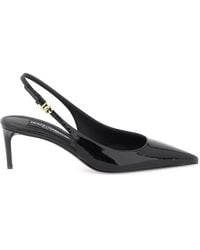 Dolce & Gabbana - Zapatos de tacón de 40mm con tira trasera - Lyst