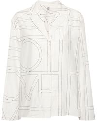 TOTEME - Monogram Logo Blouse - Lyst