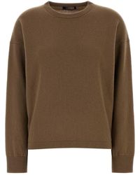 Max Mara - Solid Crew Neck Sweater - Lyst