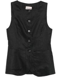 Semicouture - Glenna Linen Vest - Lyst