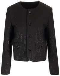 Celine - Chelsea Sequin Detailed Jacket - Lyst