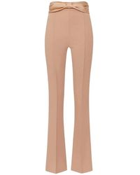 Elisabetta Franchi - Pantalones de arco de satén - Lyst
