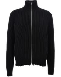 MM6 by Maison Martin Margiela - Sportsjacket Maglioni Nero - Lyst