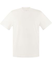 Fedeli - Kurzärmeligte Baumwoll -T -Shirt - Lyst