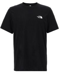 The North Face - Het T -shirt Van De Noordwand 'simple Dome' - Lyst