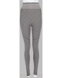 CASABLANCA - Monogram Knit High-Waisted Leggings - Lyst
