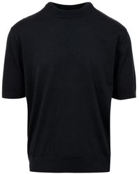Laneus - T-shirts Et Polos Noir - Lyst