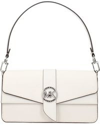 Michael Kors - Borse A Mano Greenwich Md Donna Pelle Bianco/Bianco Ottico - Lyst