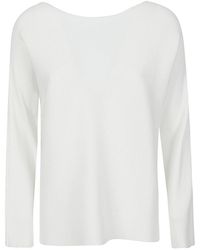 Liviana Conti - Ribbed Viscose Sweater - Lyst
