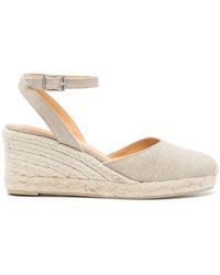 Castañer - Round Toe Espadrille Wedges - Lyst