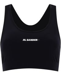 Jil Sander - Sports Top mit Logo - Lyst
