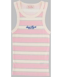 MC2 Saint Barth - Mini Cotton Blend Top For - Lyst