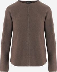 Giorgio Armani - Stretch Silk And Cashmere Sweater - Lyst