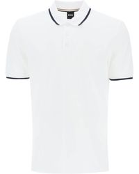 BOSS - Polo Shirt Met Contrasterende Randen - Lyst