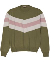 Herno - Truien & Vesten ,Groen ,Wol Wollen Trui - Lyst