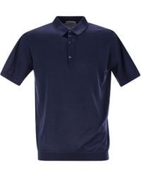 John Smedley - Adrian Cotton Short Sleeved Polo Shirt - Lyst