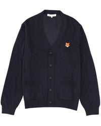 Maison Kitsuné - Logo Cardigan - Lyst