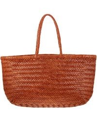Dragon - Triple Jump Big Woven Leather Bag - Lyst