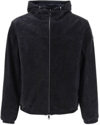 Moncler - Reversible Suede Frejus Jacket In - Lyst