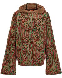 VITELLI - 'Flow Jacquard' Maglione Con Cappuccio - Lyst