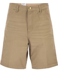 Carhartt - Denim Bermuda Shorts With Logo On The Back - Lyst