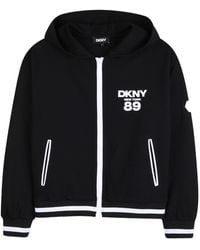 DKNY - Cardigan Con Cappuccio - Lyst