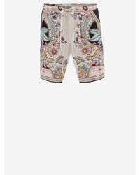 Just Cavalli - Printed Viscose Shorts - Lyst