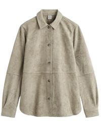 TOTEME - Chemise en Daim Doux Desert - Lyst