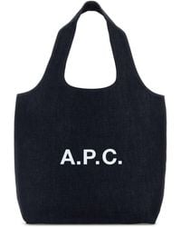 A.P.C. - Denim Ninon Shopping Bag - Lyst