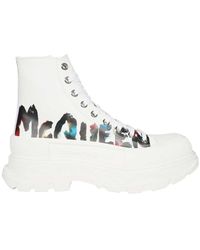 Alexander McQueen - Tread Slick Canvas Sneakers - Lyst