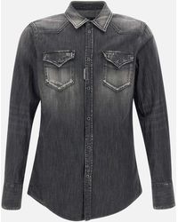 DSquared² - Klassisches Schwarzes Westernhemd Für Männer - Lyst