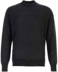 Brunello Cucinelli - Slate Silk Blend Sweater - Lyst