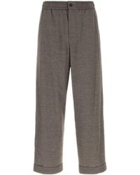 Giorgio Armani - Melange Wool Blend Pant - Lyst