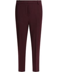 Semler - Pants With Elasticized Waist Trousers Bordeaux - Lyst