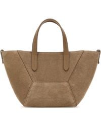 Brunello Cucinelli - Biscuit Suede Handbag - Lyst