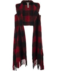 Woolrich - Hooded Scarf With Checked Pattern - Lyst