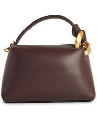 JW Anderson - JW Anderson 'Corner' kleiner brauner Lear -Tasche - Lyst